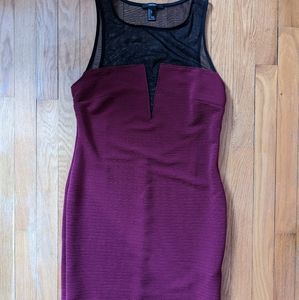 Forever 21 Maroon Cocktail Dress Size Large